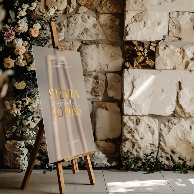 Willkommensschild Stil 2